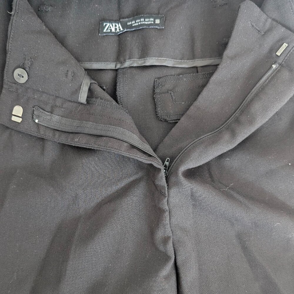 ZARA Black Formal Pants | Classic Tailored Fit